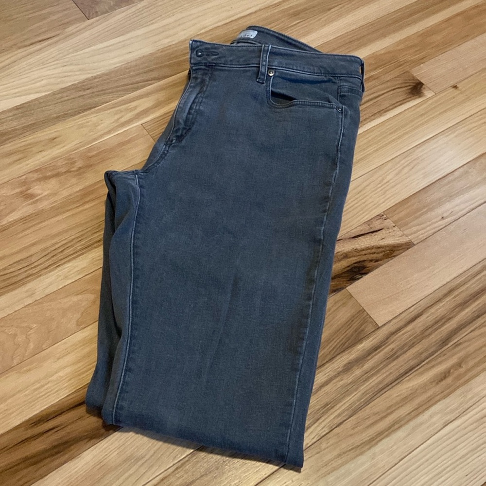 LOFT jeans grey wash 10/30 curvy skinny
